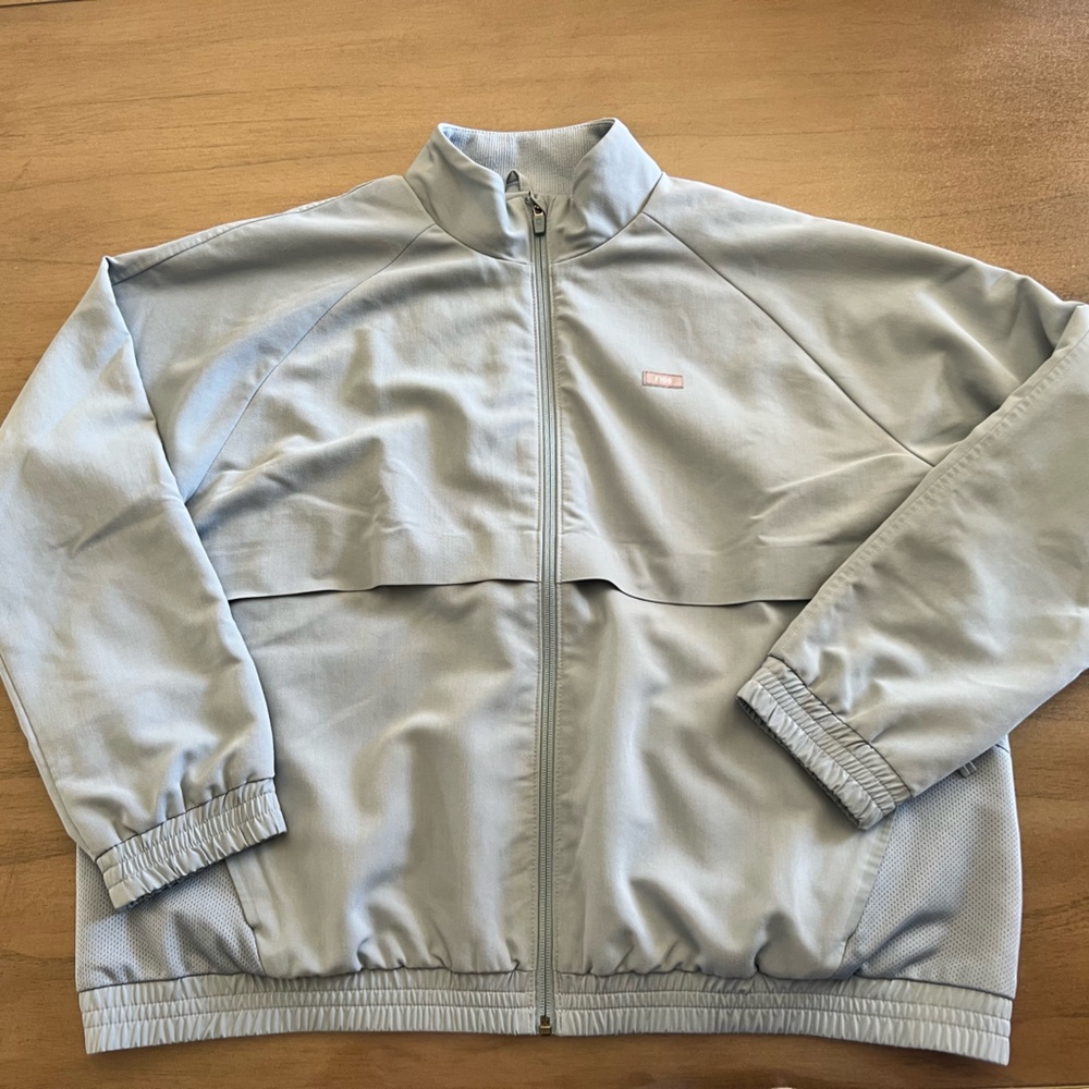 FIGS Sydney Scrub Jacket in Dusty Blue - Size XXL